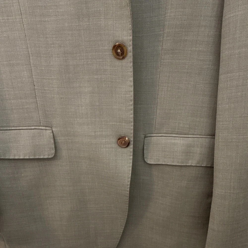 LAUREN Ralph Lauren Men's Tan Solid Trim Fit 2-Button Notch Blazer Jacket XL